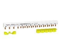 Schneider Electric - Resi9 - peigne monobloc - 3P+N - 63A - 13 modules - cache dents 5M - R9PXH413