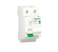 Interrupteur différentiel RESI9 XE 2P 30mA 63A Type A embrochable - SCHNEIDER ELECTRIC - R9ERA263