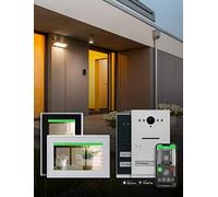 Schneider Electric Ritto - Interphone vidéo TwinBus IP avec Application, Bus 2 Fils, 1 Maison familiale, Montage en saillie, Gris Anthracite - Référence RGE2092150