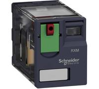 Schneider Electric - Relais miniature Harmony RXM RXM4AB1B7 - 4OF 12A 24VAC - Embrochable avec test