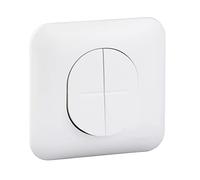 Schneider Electric S260214 Ovalis - double va-et-vient - 10AX - Blanc RAL9003 - fixation par vis