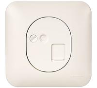 Prise RJ45 CAT5 UTP encastré pour téléphone avec plaque fixation vis OVALIS SCHNEIDER S260471