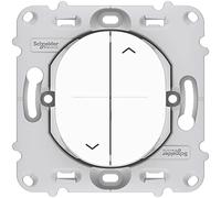 Schneider Electric Interrupteur 2 boutons pour volet roulant Ovalis S261208 fixation par vis