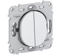 Schneider Electric S261214 Ovalis - double va et vient - 10AX - fix. par vis - sans plaque de finition
