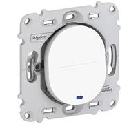 Schneider Electric S261263 Ovalis - interrupteur va et vient - 10AX - lumineux - sans plaque de finition