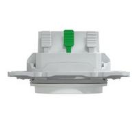 Schneider Electric - Ovalis - prise de courant à puits 2P+T 16A - bornes automatiques - Blanc - S320059