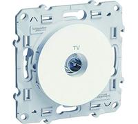 Schneider Electric S520445 Prise TV Odace Blanc