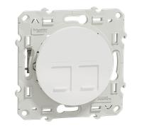 Schneider Electric S520486 Odace 2011 DBL RJ45 CAT6 STP BLC