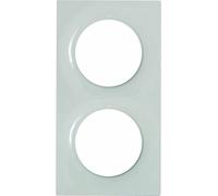 Plaque pour interrupteur et prise Schneider Electric Plaque décorative 2 postes Odace Styl Blanc