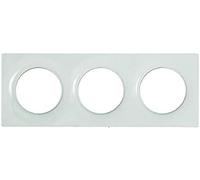 Schneider Electric S520706 Plaque 3 postes Odace Styl Blanc
