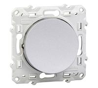 Poussoir 1 poste Odace Aluminium Schneider