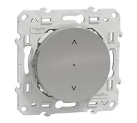 Schneider Electric S530567W Wiser Odace, interrupteur volet-roulant, 4A, Zigbee, Aluminium