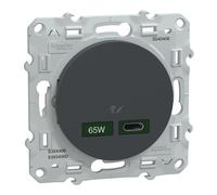Schneider Electric S540406 O2011 Chargeur USB C 65W Anthracite