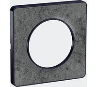 Plaque Odace Touch - Pierre galet avec liseré anthracite - Unique anthracite