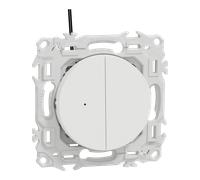 Schneider Electric S920273 Odace double VV ou poussoir LED blanc
