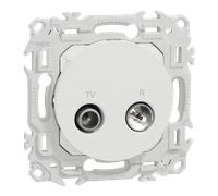 Schneider Electric S920451 Odace prise TV/FM blanc