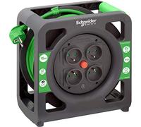 Schneider Electric SC5IMT33139 Enrouleur Compact 15m HO5VVF 3G1,5 IP20, Vert