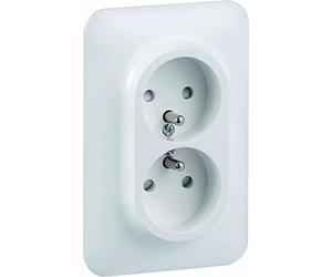 Schneider Electric SC5S262089 Double prise de courant avec terre Ovalis complet 230 V