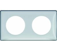 Schneider Electric SC5S52C904W Plaque 2 postes Odace You Evolutive Blanc Transparent