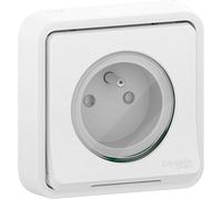 Schneider Electric SC5SHN0212468 Prise de courant 2 pôles+terre Styl mureva encastrée, 250 V, Blanc