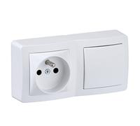Schneider Electric SC5SHN0261051P Alrea Interrupteur va et vient + 2 pôles + terre, Blanc