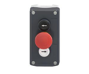 Schneider Electric SC5XALD328 3 Boutons poussoirs Ø 22 mm/Ø 30 Blanc/Rouge/Noir