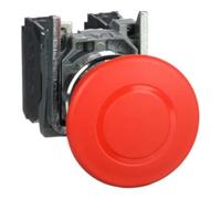 Schneider Electric Schneider Electric Bouton d'arrêt d'urgence XB4BT845 1 contact NF 1 contact NO anti-manipulation Quantité:1