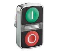 Schneider Electric Bouton-poussoir Harmony ZB4BW7A3741 double touche vert/rouge IP66 1 pc(s)