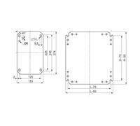 Schneider Electric NSYMM64 – 600 mm x 400 mm acier galvanisé – 1 pc(s)