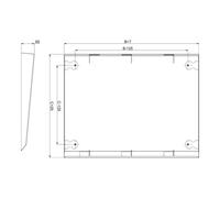 Schneider Electric Schneider Electric Toit de protection contre la pluie 1200x400 NSYSC1240 Quantité:1