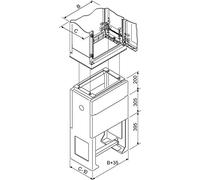 Schneider electric socket nSYZHPLA73 Polyester 900 mm, Plaz ou plazt, 750 x 320 mm, gris