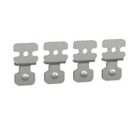 Schneider Electric – Spacial S3D – Jeu de 4 pattes de fixation murale en acier – NSYAEFPFSC