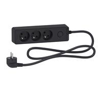 Schneider Electric Rallonges multiprises Gamme - H260×L80×P55 mm - 3 prises 2P