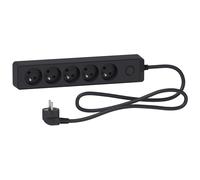 Multiprise 5 prises Schneider Electric Odace anthracite 1.5 m