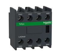 Schneider Electric - TeSys D - bloc contacts auxiliaires frontaux - 4F+0O - bornes vis-étriers - LADN40