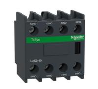 Schneider Electric - TeSys D - bloc contacts auxiliaires frontaux - 4F+0O - bornes vis-étriers - LADN40