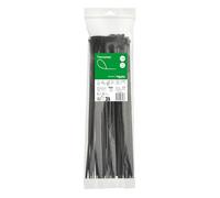 Schneider Electric Thorsman IMT46423 Lot de 100 serre-câbles en polyamide 370 x 4,8 mm Bords arrondis lisses autobloquants Noir