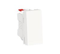 Schneider Electric - Unica - bouton-poussoir NO - 10A - connex rapid - 1 mod - Blanc anti - méca seul - NU310620