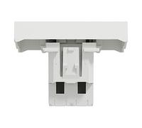 Bouton-poussoir NO Unica - 2 modules - 10A - Blanc