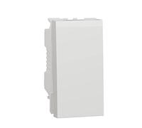 Schneider Electric - Unica - bouton-poussoir NO/NF - 10A - connex rapide - 1 mod - Blanc - méca seul - NU313618