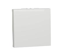 Schneider Electric - Unica - bouton-poussoir NO/NF - 10A - connex rapide - 2 mod - Blanc - méca seul - NU323618