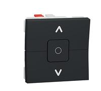 Schneider Electric - Interrupteur volet roulant Unica NU320854 3 touches 6A 2 modules Anthracite