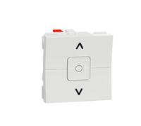 Schneider Electric Interrupteur volet-roulant Unica NU320818 3 touches 6A 2 mod Blanc méca seul