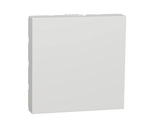 Schneider Electric - Unica - obturateur - 2 modules - Blanc antimicrobien - mécanisme seul - NU986620