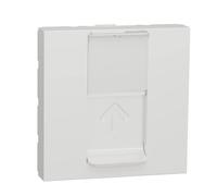 Schneider Electric NU946118 Unica - prise pour 1 RJ45 Keystone/Systimax - 2 mod Blanc - méca seul