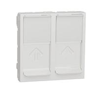 Schneider Electric - Unica - prise pour 2 RJ45 S-One - 2 mod - Blanc - méca seul - NU942018