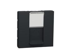 Schneider Electric Prise RJ45 Unica NU341954 Cat6 FTP 2 mod Anthracite méca seul