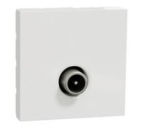 Schneider Electric - Unica - prise télévision - TV mâle - individuel - 2 mod - Blanc - méca seul - NU346218