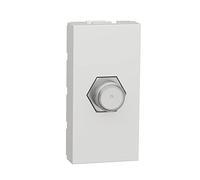 Schneider Electric - Unica - prise télévision - TV type F - 1 module - Blanc - mécanisme seul - NU346818