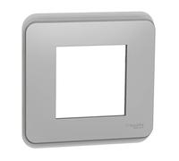 Unica Pro - plaque de finition - Alu - 1 poste